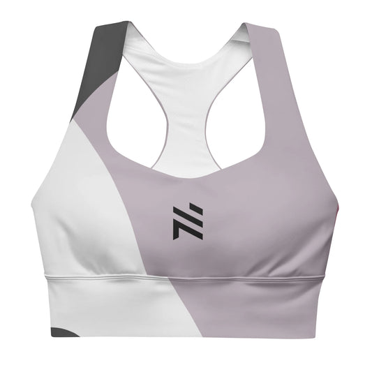 Longline sports bra Blk/Purple