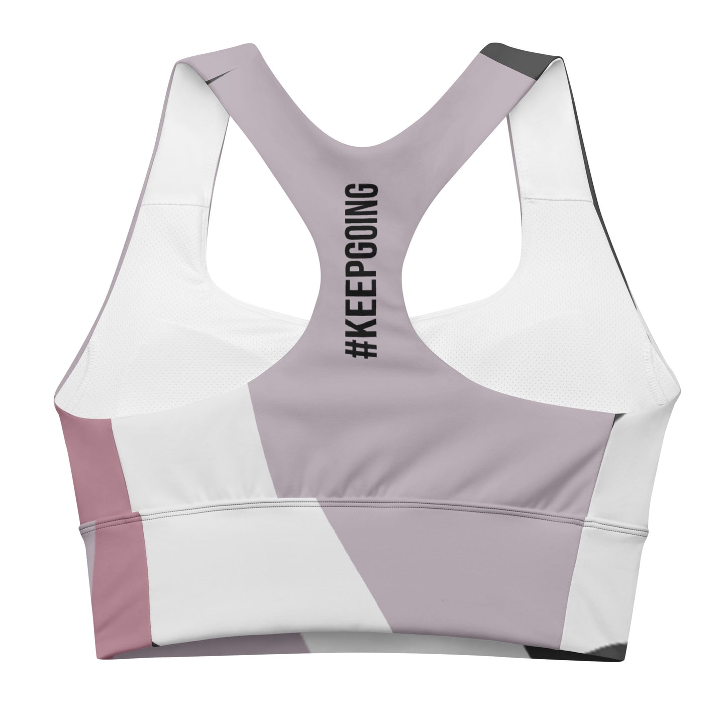 Longline sports bra Blk/Purple