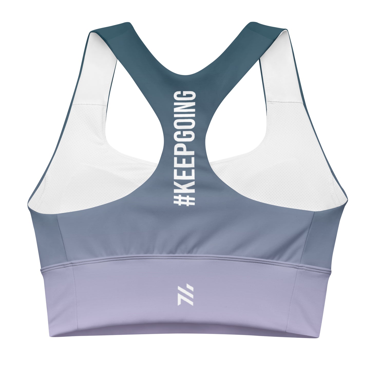 Blue Longline sports bra