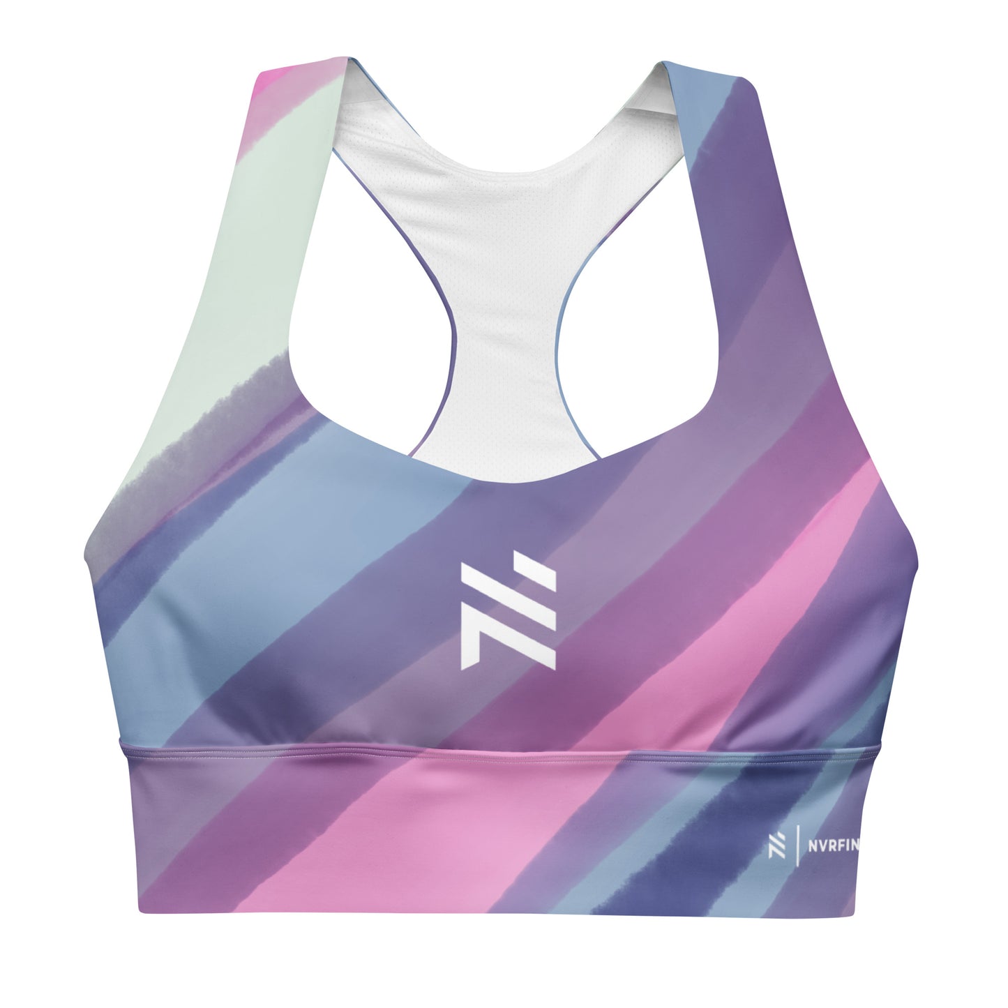 Longline sports bra Purple/Gry