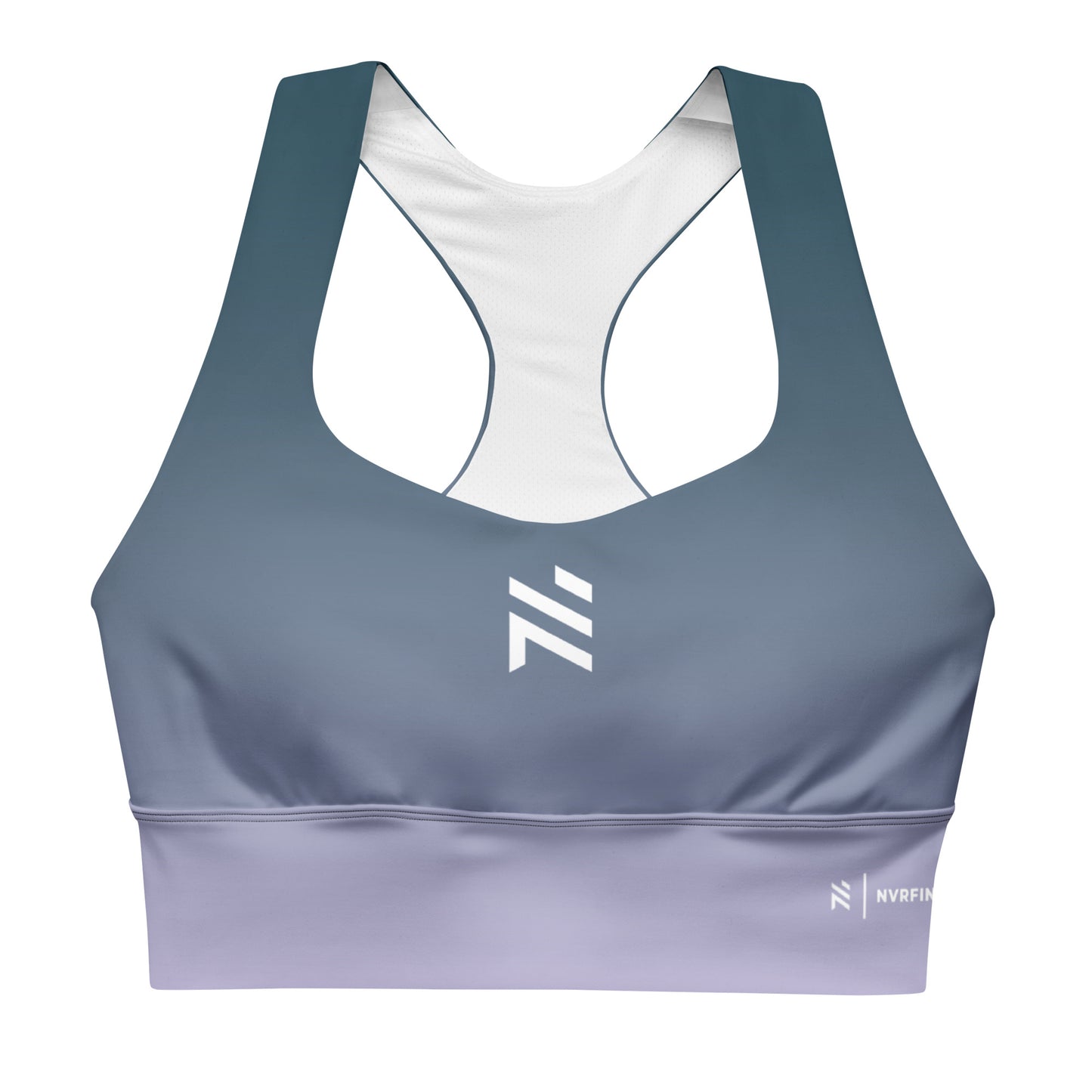 Blue Longline sports bra