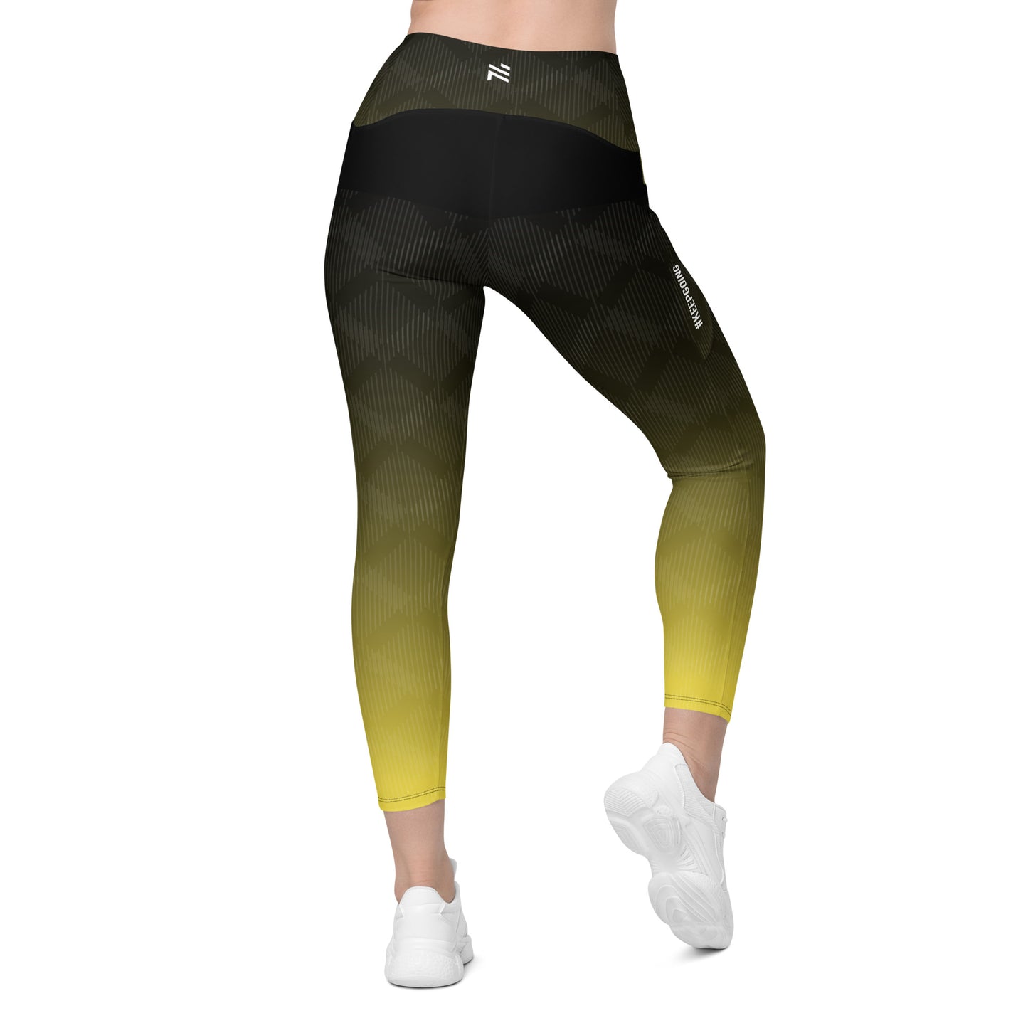 Yellow Duo-tone Leggings with pockets