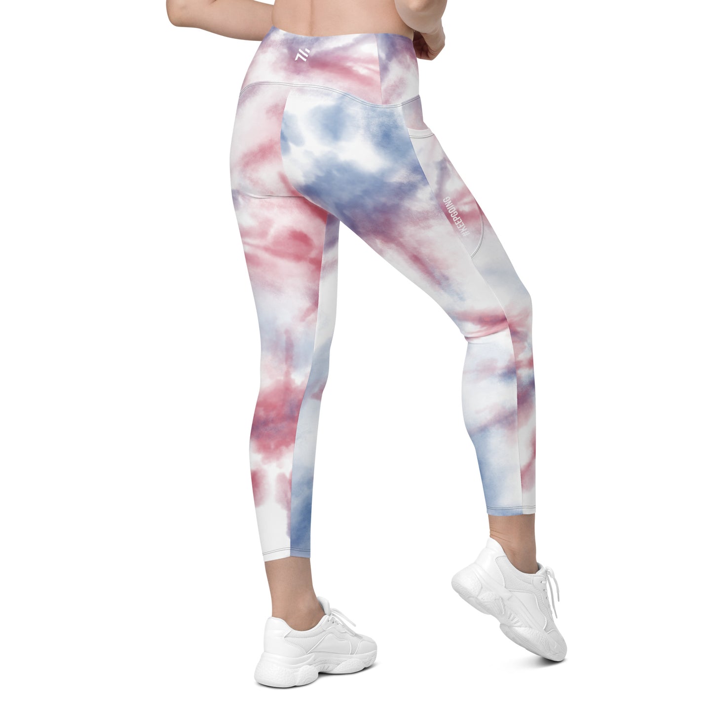 Sprial Color  Leggings with pockets