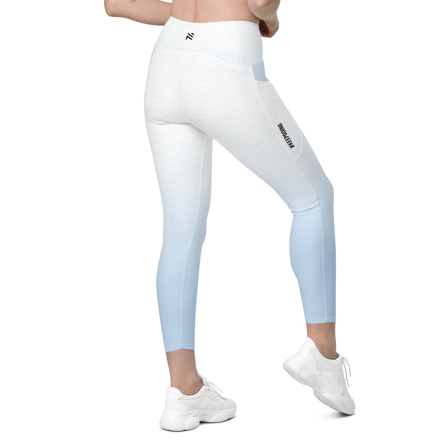 Sky blue Leggings with pockets