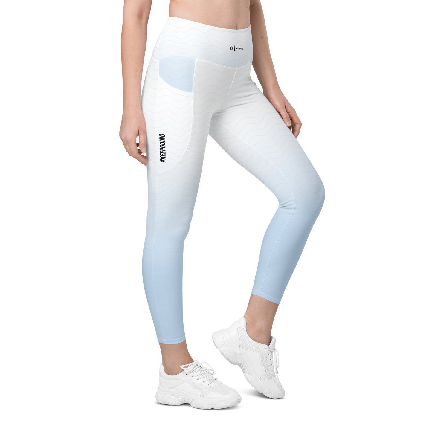 Sky blue Leggings with pockets